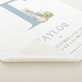 Couverture Sherpa Peter Rabbit | Lettre personnalisée T (3/4)