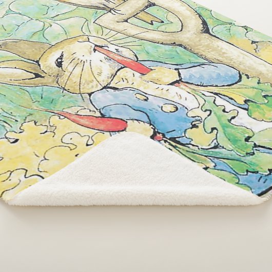 Couverture Sherpa "Peter Rabbit mange une carotte" par Beatrix Potte (3/4)