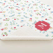 Couverture Sherpa Peter Rabbit | Motif de forêt aquarelle (3/4)
