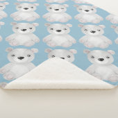 Couverture Sherpa Petit Baby shower Ours Enfant Anniversaire (3/4)