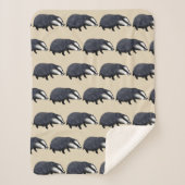 Couverture Sherpa petit blaireau (Devant)