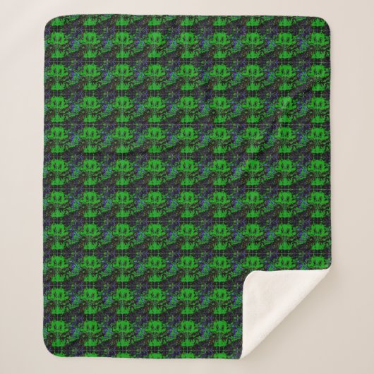 Couverture Sherpa Petit diable vert (Devant)
