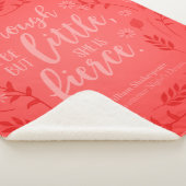 Couverture Sherpa Petit Floral Rouge Mais Fierce William Shakespeare (3/4)
