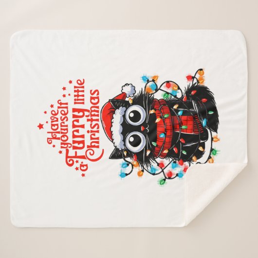 Couverture Sherpa Petit Noël Furry (Devant (Horizontal))