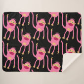 Couverture Sherpa Petit Singe mignon (Devant (Horizontal))
