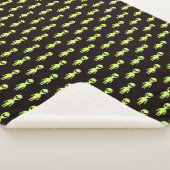 Couverture Sherpa Petit Vert Hommes Alien Adulte (3/4)
