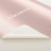 Couverture Sherpa Petite fille rose (3/4)