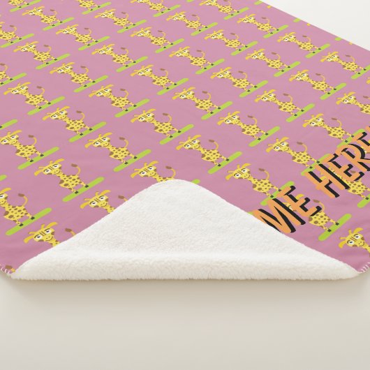 Couverture Sherpa Petite Girafe (3/4)