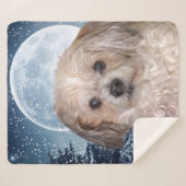 Couverture Sherpa Petite lune d'hiver (Devant (Horizontal))