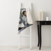 Couverture Sherpa Petite-mère de collage photo argent (En situation)