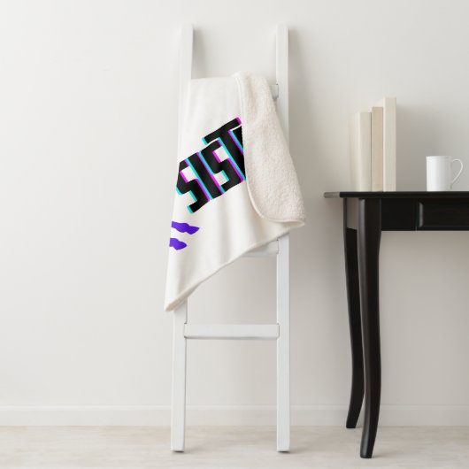 Couverture Sherpa Petite soeur Pony pourpre (En situation)