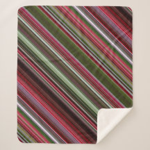 Petites Baies Rouges Rayure Rouge et Verte