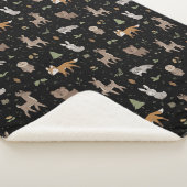 Couverture Sherpa Petites créatures endormies de la forêt (3/4)