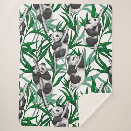 Couverture Sherpa Petits panda sur (Devant)