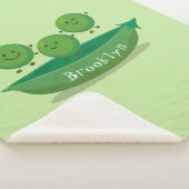 Couverture Sherpa Petits pois sauteurs en pod dessin animé illustrat (3/4)