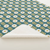 Couverture Sherpa Petunias blancs (3/4)