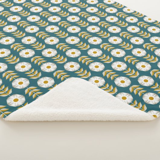 Couverture Sherpa Petunias blancs (3/4)