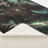 Couverture Sherpa Phantom Pirate Skull – Dark Fantasy Reaper Fleece (3/4)