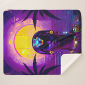 Couverture Sherpa Pharaon Synthwave (Devant (Horizontal))
