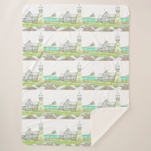 Couverture Sherpa Phare de Stripe Sherpa Blanket (Devant)