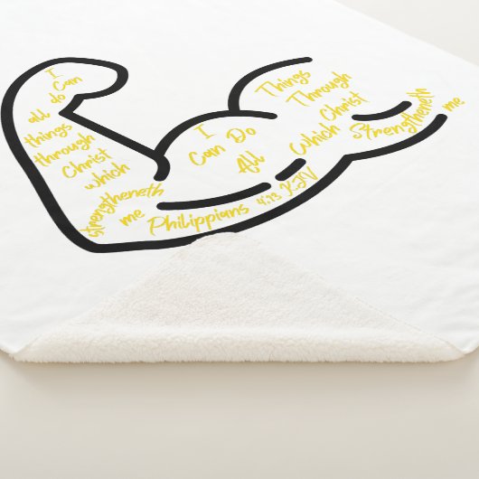 Couverture Sherpa Philippiens 4:13 KJV Bible Verse (3/4)