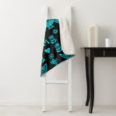Couverture Sherpa Phoenix Bird Fold Art Imprimer (En situation)