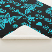 Couverture Sherpa Phoenix Bird Fold Art Imprimer (3/4)