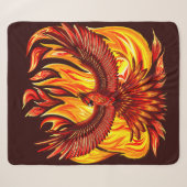 Couverture Sherpa Phoenix mythologique immortelle Créature (Devant (Horizontal))