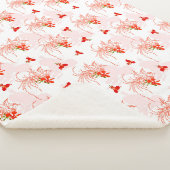 Couverture Sherpa Phoenix Oiseau Et Phoenix Fleur Motif Sans Faille (3/4)