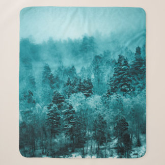 COUVERTURE SHERPA PHOTO À PEU PRÈS CONCENTRÉE DES ARBRES VERTS PENDA