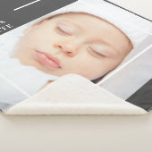 Couverture Sherpa Photo bébé mignonne moderne | Citation de beauté (3/4)