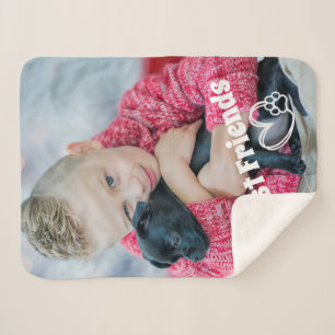 Couverture Sherpa Photo Best Friend Dog