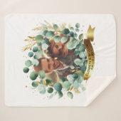 Couverture Sherpa PHOTO Cadeau Mariage Nouveaux mariés Anniversaire  (Devant (Horizontal))