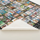 Couverture Sherpa Photo Collage 90 images Carrés Couleur personnalis (3/4)