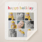 Couverture Sherpa Photo Collage | Colorful Happy Holiday (Devant)