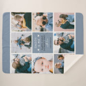 Couverture Sherpa Photo Collage de 1ère Fête des pères (Devant (Horizontal))