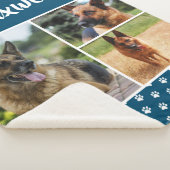 Couverture Sherpa Photo Collage de photos de chien Pet Lover Pawprin (3/4)