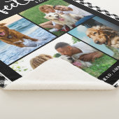 Couverture Sherpa Photo Collage Famille d'animaux (3/4)