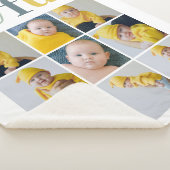 Couverture Sherpa Photo Collage | Joyeux cadeau de vacances coloré (3/4)