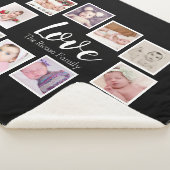 Couverture Sherpa Photo Collage LOVE Thème Unique Personnalisé (3/4)