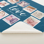 Couverture Sherpa Photo Collage LOVE Thème Unique Personnalisé (3/4)