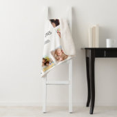 Couverture Sherpa Photo Custom Family Collage Personnalité de White (En situation)