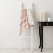 Couverture Sherpa Photo d'anniversaire rose or parties scintillant r (En situation)