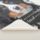 Couverture Sherpa Photo de chien commémorative personnalisée pour an (3/4)