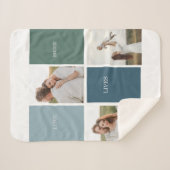 Couverture Sherpa Photo de collection de la famille moderne | Amour  (Devant (Horizontal))