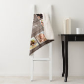 Couverture Sherpa Photo de Custom Collage Rustic Farmhouse Family (En situation)