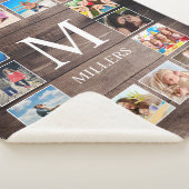 Couverture Sherpa Photo de Custom Collage Rustic Farmhouse Family (3/4)