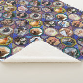 Couverture Sherpa Photo de famille Collage Couette foncée Regardez 2 (3/4)