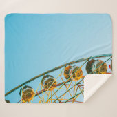 Couverture Sherpa Photo de la roue verte Ferris (Devant (Horizontal))