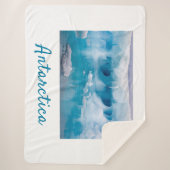 Couverture Sherpa Photo de l'iceberg Antarctique avec texte (Devant)